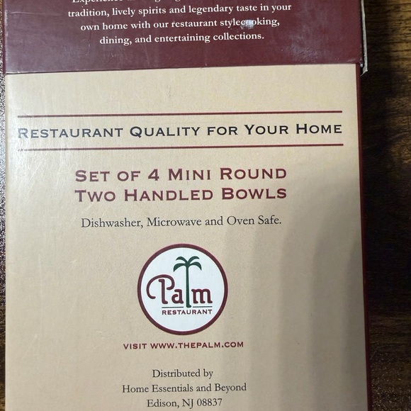 Handled Round Mini Bowls. Package of 4. NEW - Picture 4 of 4